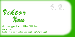 viktor nan business card